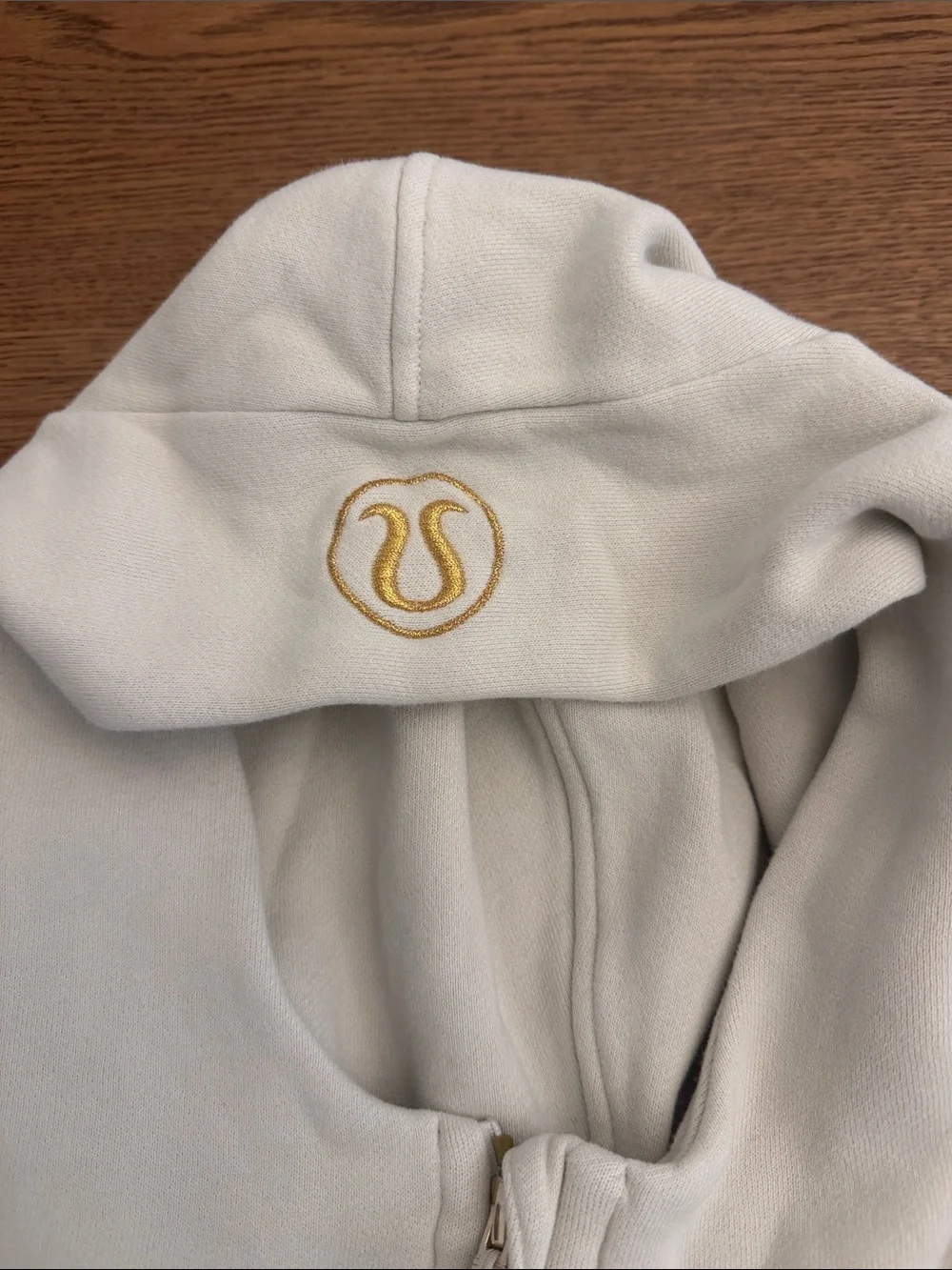 Lululemon Scuba Light Cream Half-Zip Hoodie